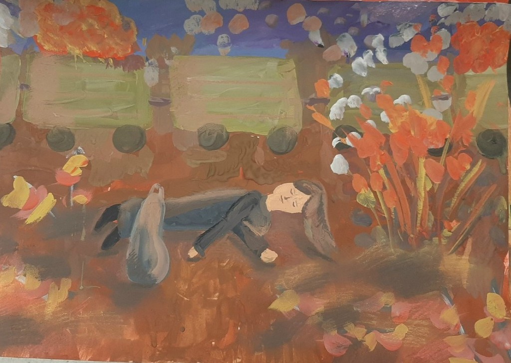 Калинина Надежда. Тишина, в которой меняется мир (иллюстрация к рассказу «Ма-а-ма!»,  победа в специальной номинации «Фаворит Интернета»)